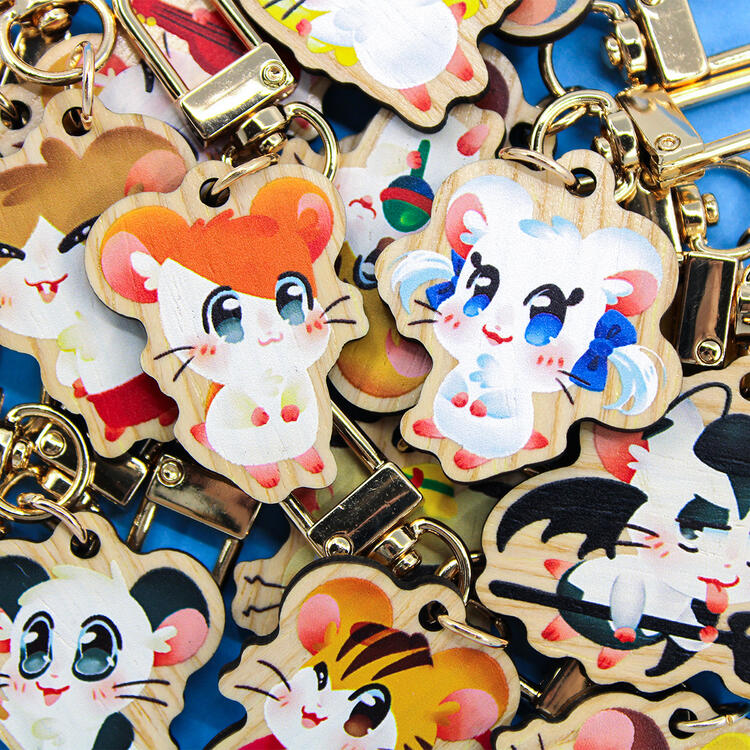 Hamtaro Wooden Charms