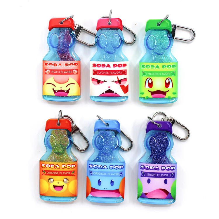 Pokemon Glitter Drink Charms
