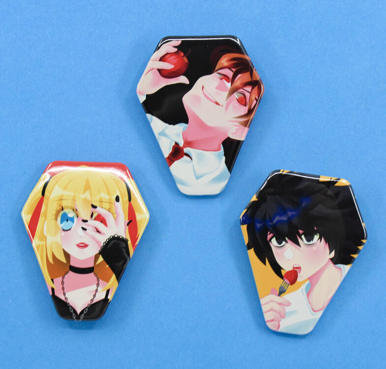 Death Note Coffin Pins